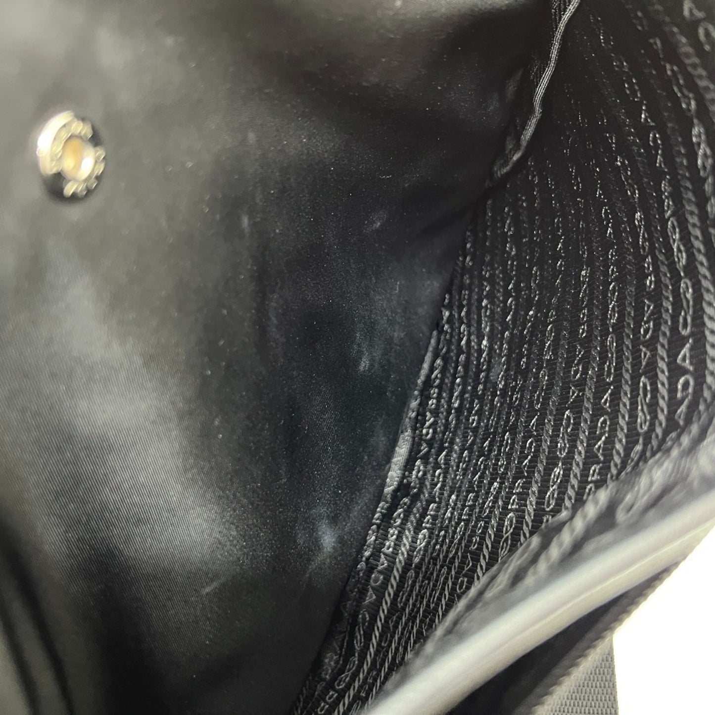 Prada Va0251 Triangle Plate Flat Bag Shoulder Nylon