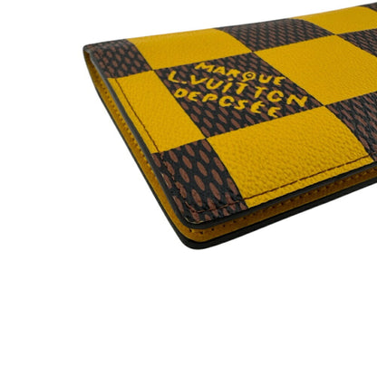 Louis Vuitton Louis Vuitton Damier Pop Portefeuille Brazza Long Wallet Yellow