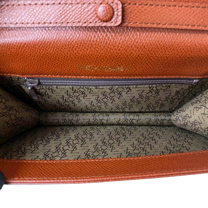 Yves Saint Laurent Genuine Leather Shoulder Bag With Logo Studs And Hardware