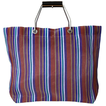 Marni Flower Market Striped Tote Bag Handbag Multicolor