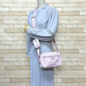 Prada Shoulder Bag Renylon 1Bc167 Pink