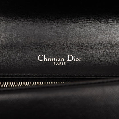 Christian Dior Dior Diorama Chain Shoulder Bag Black Leather