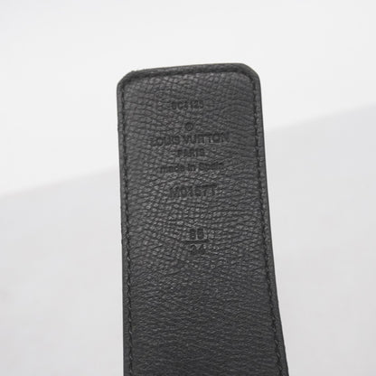 Louis Vuitton Monogram Eclipse Lv Initial Belt 40Mm Reversible M0157T Black/Gray