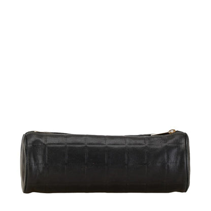 Chanel Coco Mark Pouch Black Leather