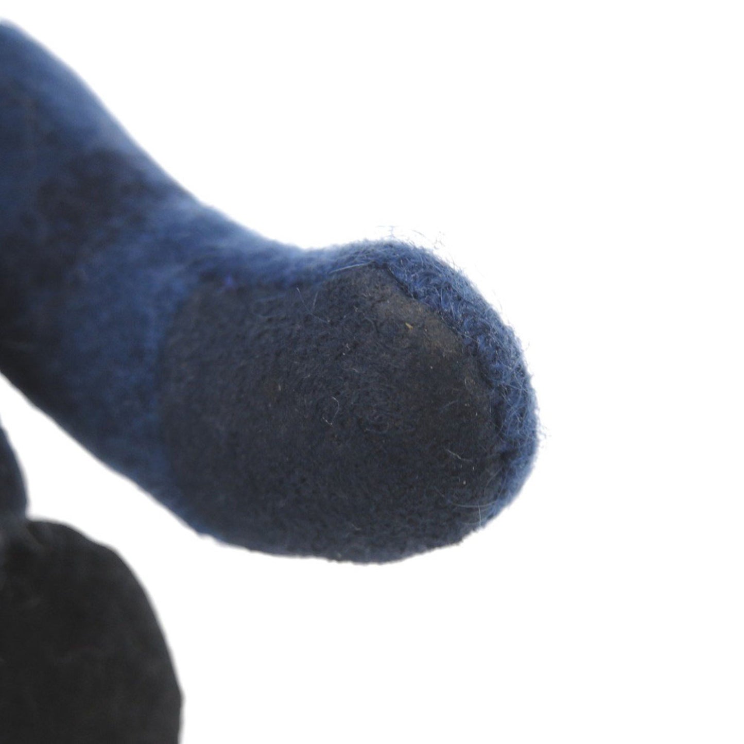 Burberry Thomas Bear Charm Cashmere/Leather Blue Keychain 1675 Burberry