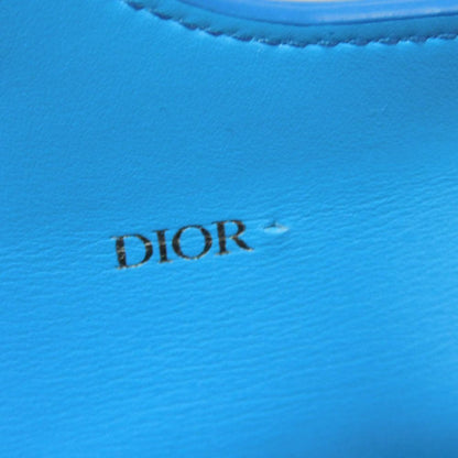 Christian Dior Dior Keychain Airpods Pro Case Flap Smooth Calfskin Neck Strap Metal Blue 2Adkh271Ucl