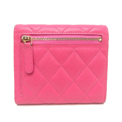 Calfskin Chanel Wallet (Tri-Fold) Grained