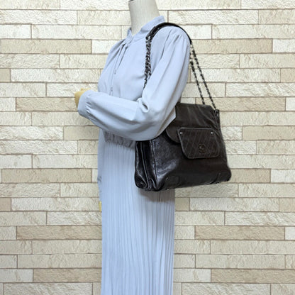 Chanel Shoulder Bag Brown