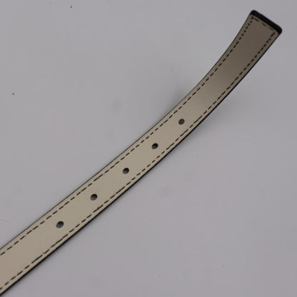 Christian Dior D-Fence Belt Leather Ivory System Gold Metal Fittings Logo Narrow