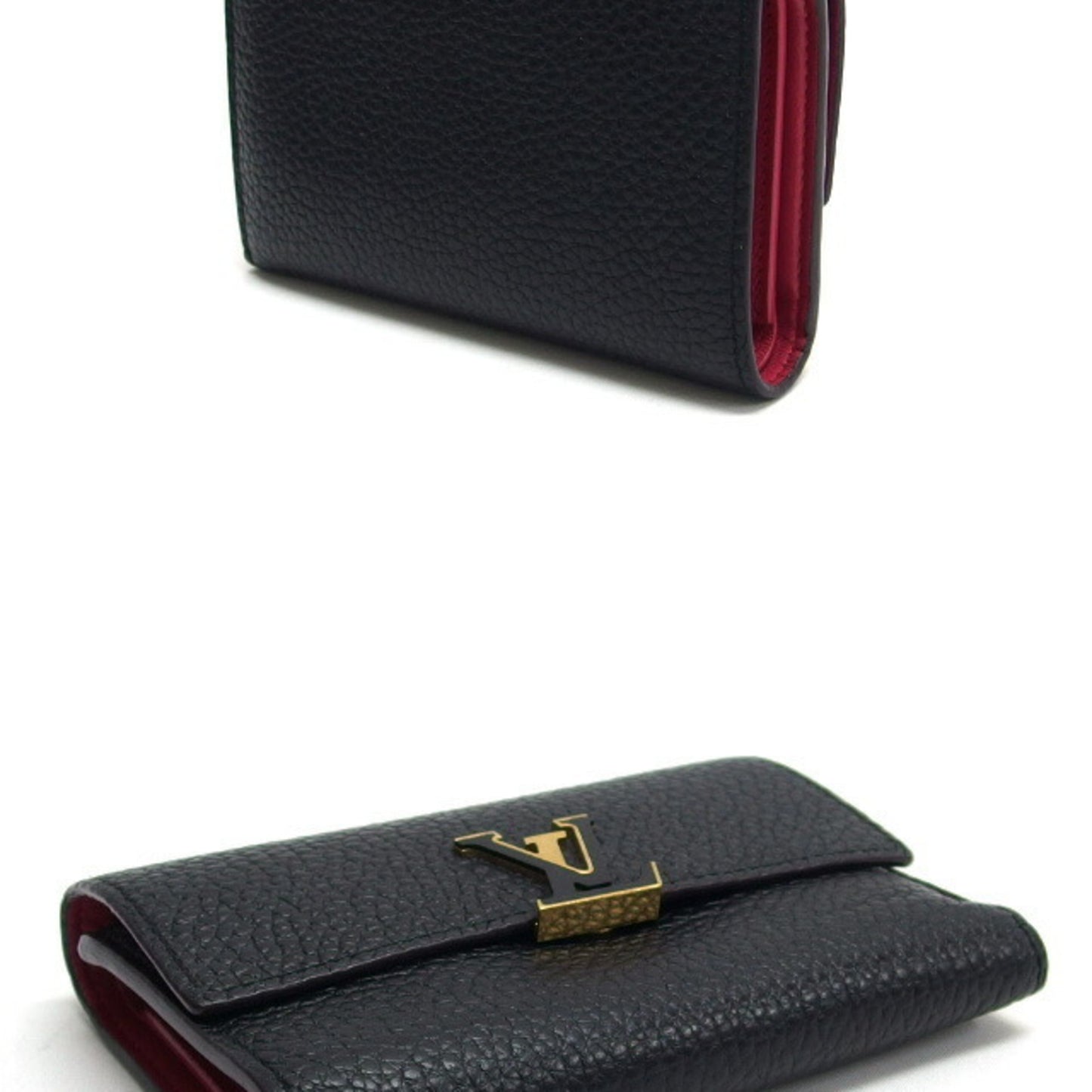 Louis Vuitton Portefeuille Capucines Tri-Fold Wallet Black