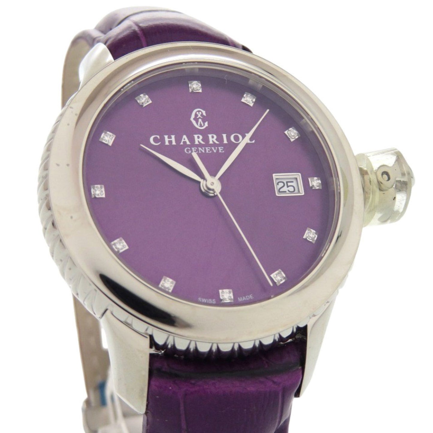 Unused Charriol Columbus 12-Piece Diamond Watch Co36Qs.369.003