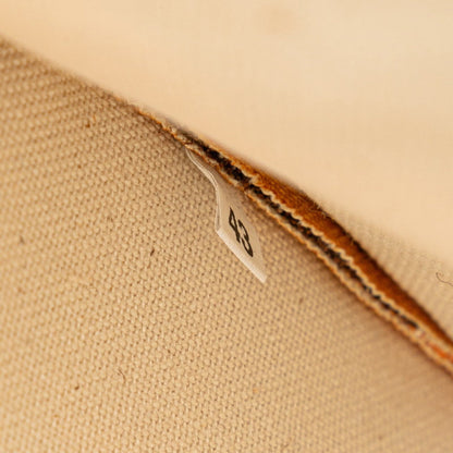 Miu Miu Miu Handbag Tote Bag Brown Orange Canvas Leather