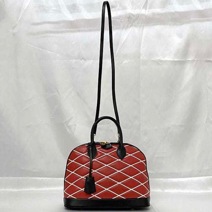 Louis Vuitton Handbag Alma Pm F-22474 Red Black Maltage 2Wy Shoulder Bag Leather Fo4104 Louis