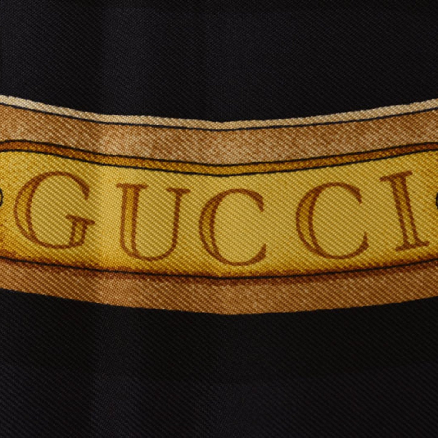 Gucci Scarf Muffler Gucci Large Belt Motif Black Multi