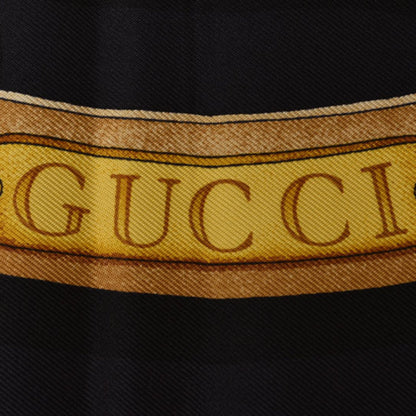 Gucci Scarf Muffler Gucci Large Belt Motif Black Multi