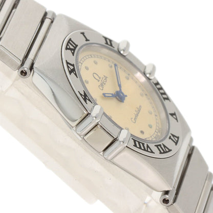 Omega Constellation Flat Bezel Watch Stainless Steel Ss