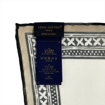 Louis Vuitton Louis Vuitton Flower Tile Scarf Muffler Silk M78980 Beige Os1253 Monogram