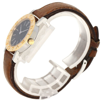 Bvlgari Bb26Sgld Watch Stainless Steel Leather K18Yg