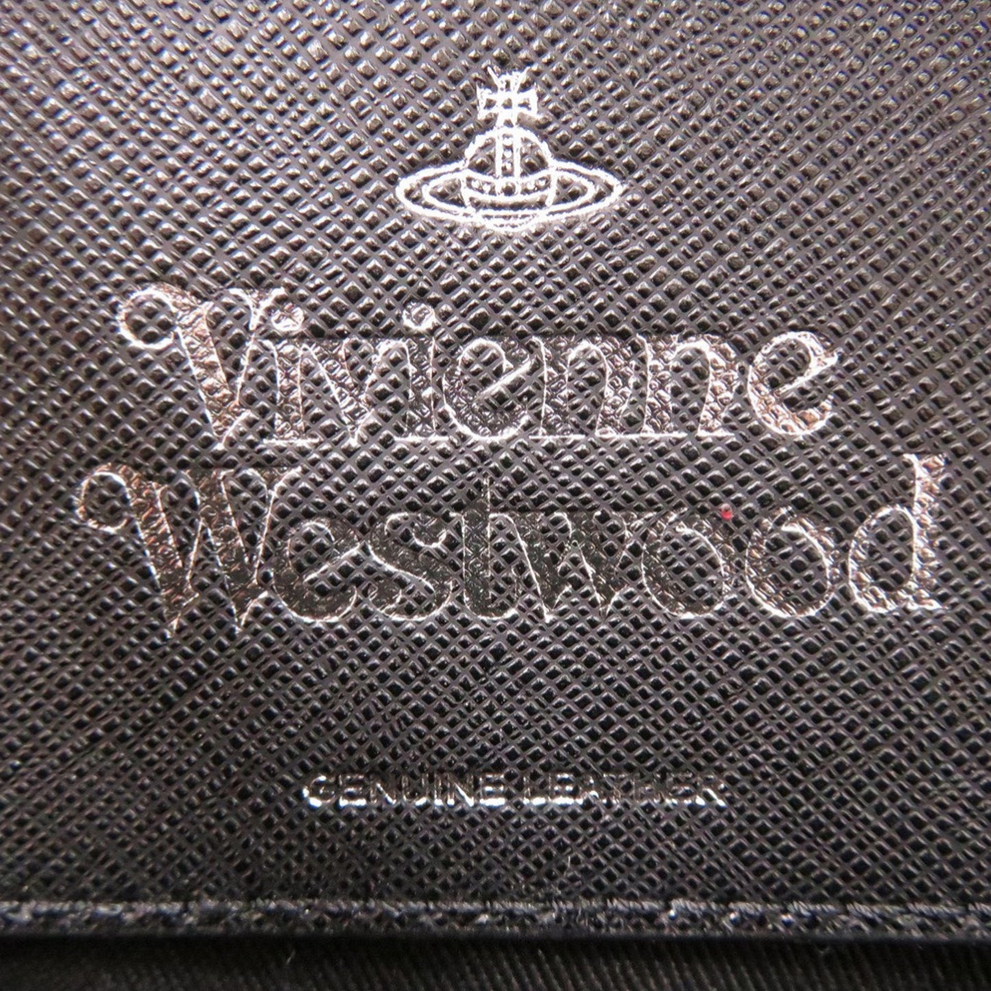 Like New Vivienne Westwood Round Crossbody Ove Genuine Leather Black Shoulder Bag 0894