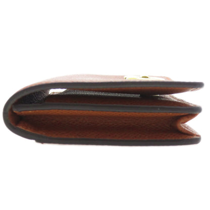 Salvatore Ferragamo Gancini Business Card Holder/Card Case In Calf Leather