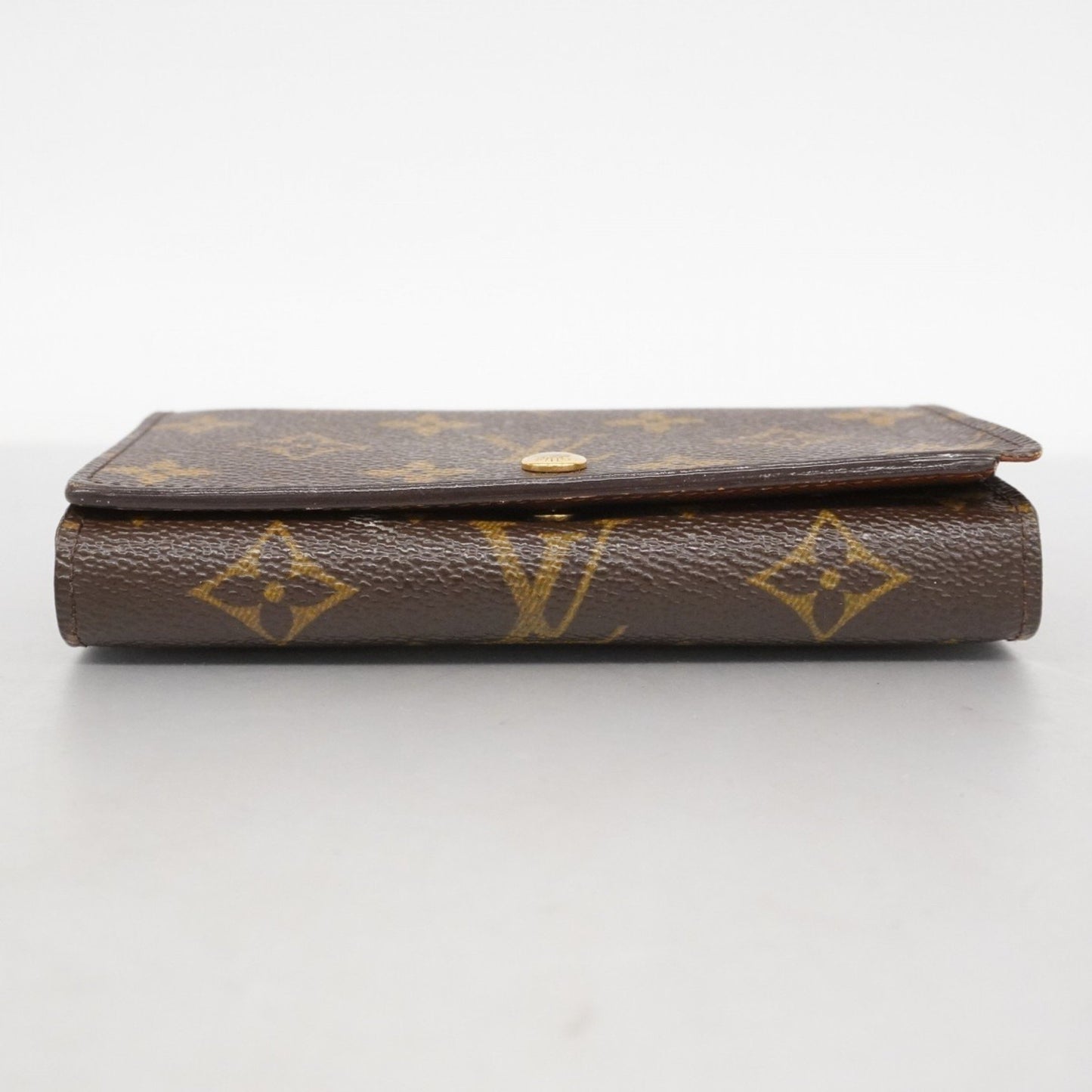 Louis Vuitton Monogram Porte Monnaie-Vieux-Tresor Wallet M61730 Brown