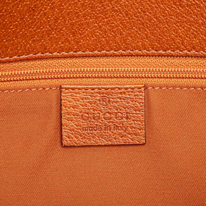 Gucci Gg Canvas Shoulder Bag Tote 120837 Beige Brown Leather