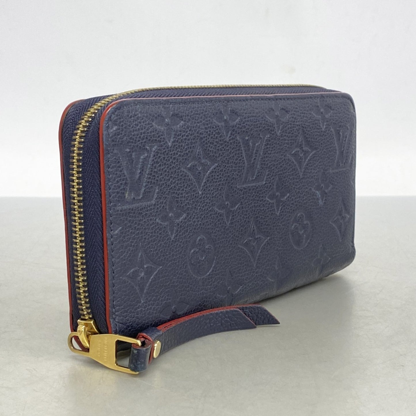 Louis Vuitton Monogram Empreinte Zippy Wallet M62121 Marine Rouge