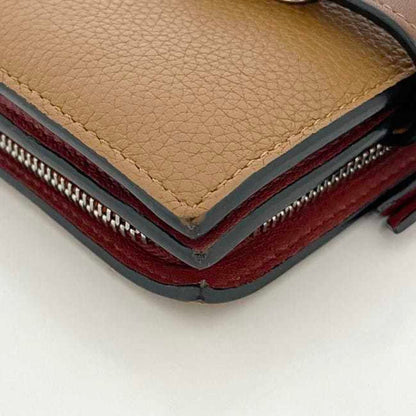 Loewe Bi-Fold Wallet Ec-23032 Brown Anagram C660Z41X01 Leather 262026 Compact Folding Grain Genuine