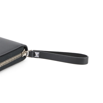 Valentino Garavani Vltn Round Long Wallet In Leather