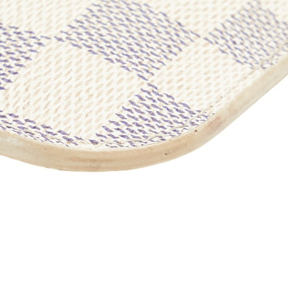 Louis Vuitton Damier Azur Neverfull Pm Accessory Pouch N51110 White Pvc Leather
