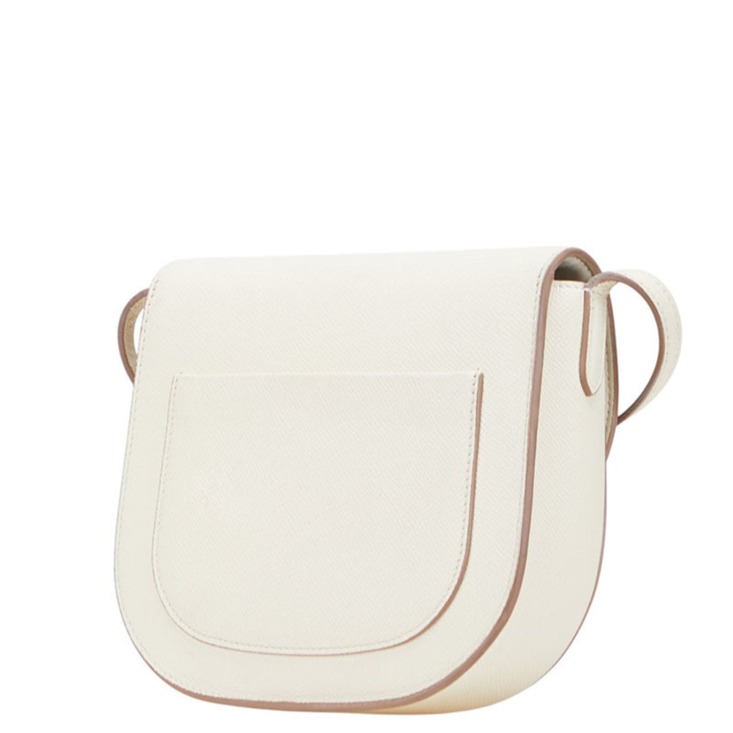 Celine Trotter Crossbody Shoulder Bag In White Leather