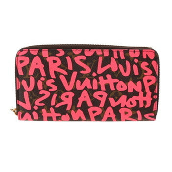 Louis Vuitton Louis Vuitton Monogram Graffiti Zippy Wallet Fuchsia M93710