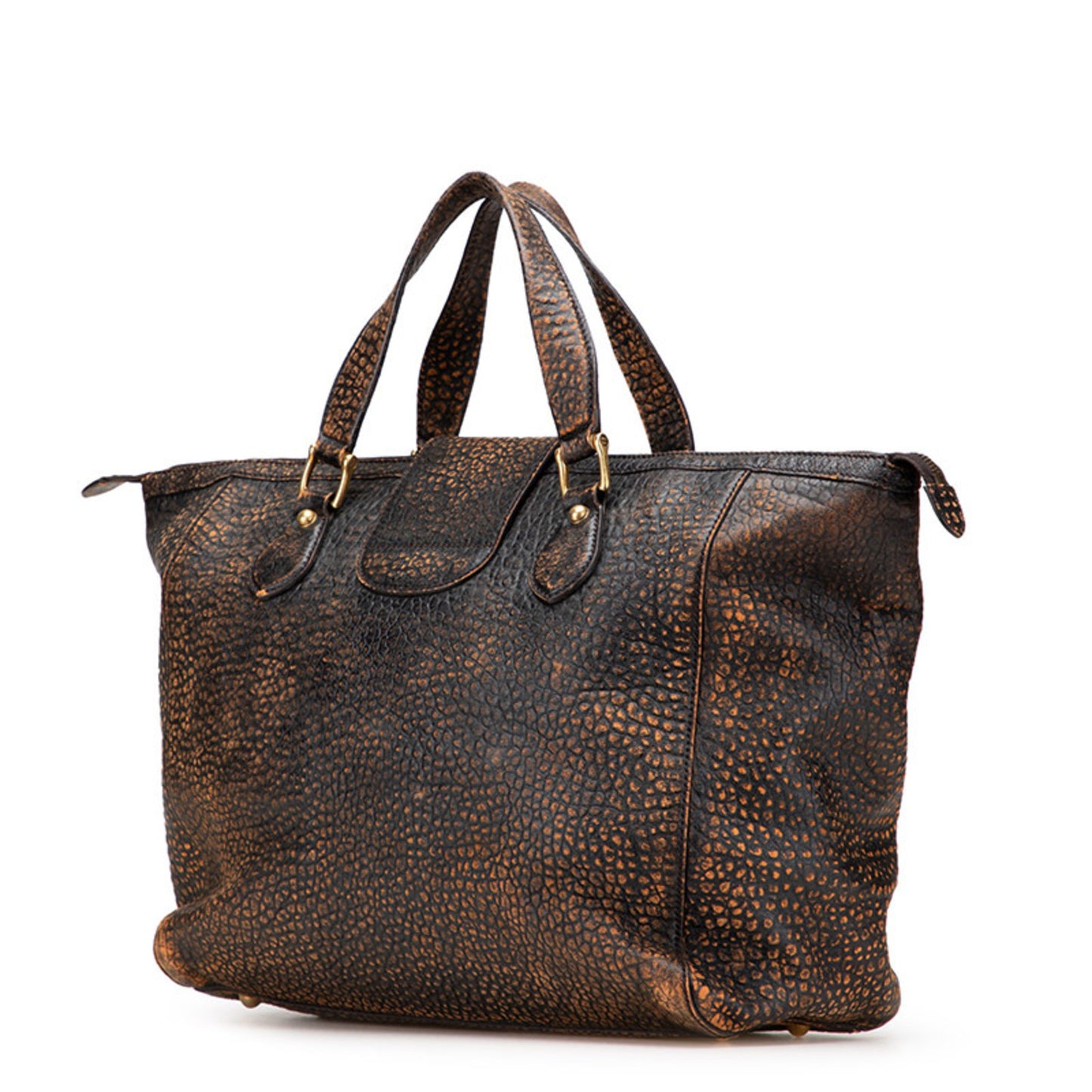 Gucci Handbag Boston Bag 303891 Black Orange Leather