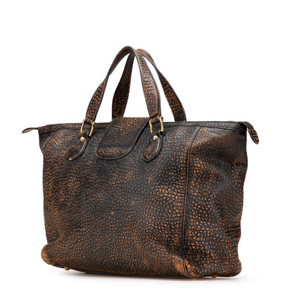 Gucci Handbag Boston Bag 303891 Black Orange Leather