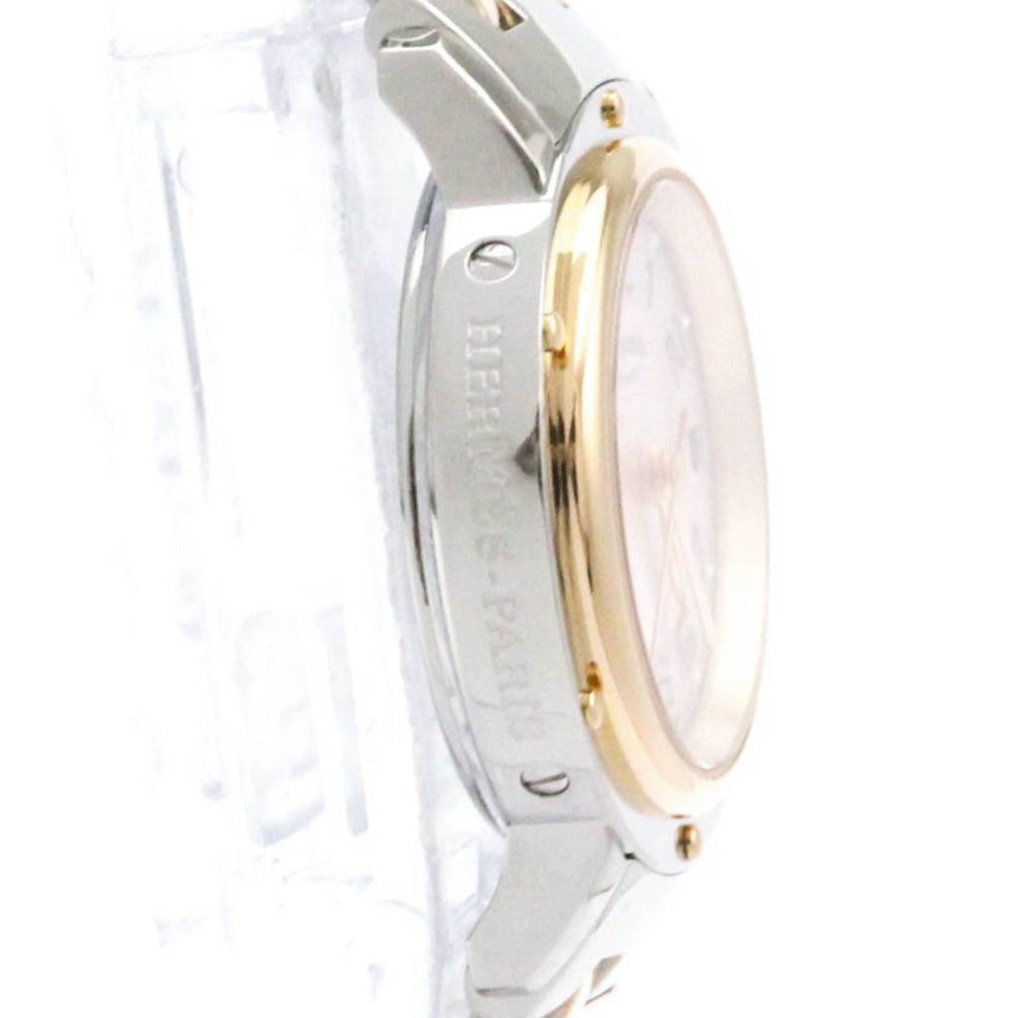 Hermes Clipper Pink Gold Plated Steel