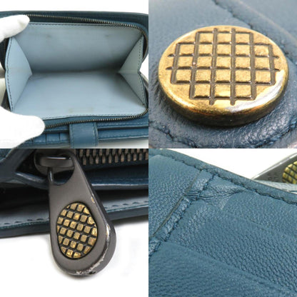 Bottega Veneta Bifold Wallet In Intrecciato Leather Green-Blue For Men And Women
