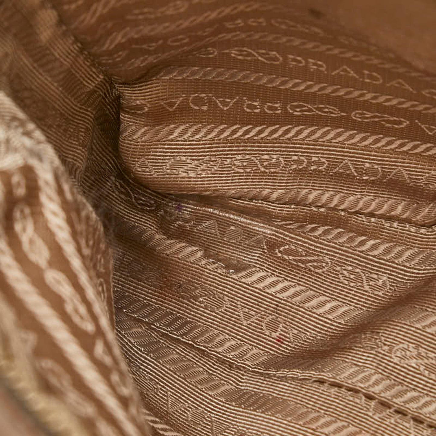 Prada Shoulder Bag In Beige Leather