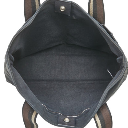 Hermes Troca Horizontal Mm Handbag Black Canvas Leather