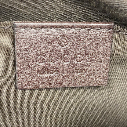 Gucci Waist Bag Guccissima 162916 Leather Brown
