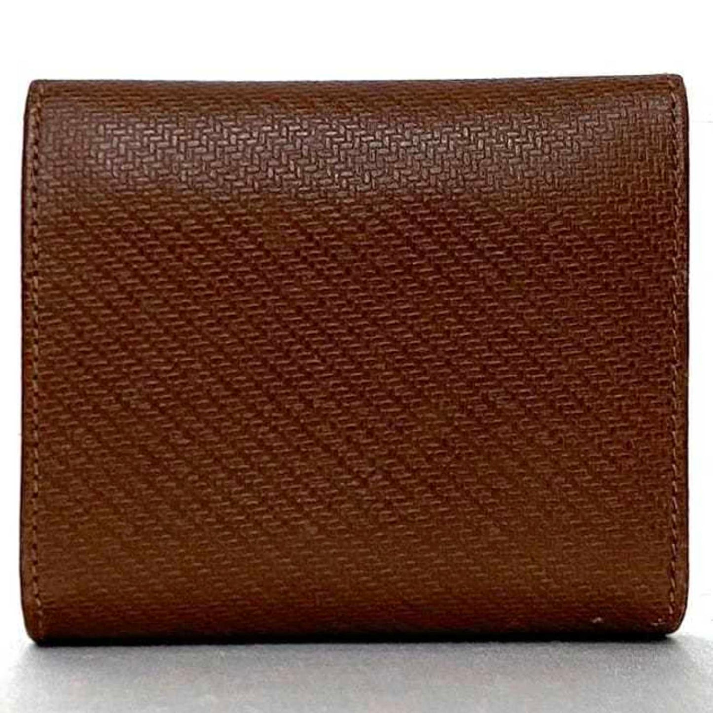 Salvatore Ferragamo Pouch Ec-22167 Brown Coin Case Leather 225028 Purse