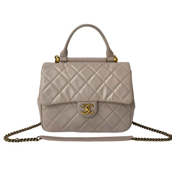 Chanel Matelasse Coco Mark Lambskin Pink Shoulder Bag 07195