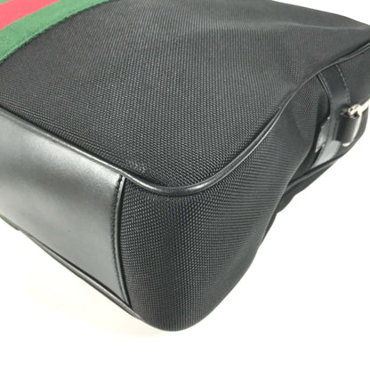 Gucci 630922 Sherry Line Bag Hand Bag Shoulder Bag Tote Bag Black