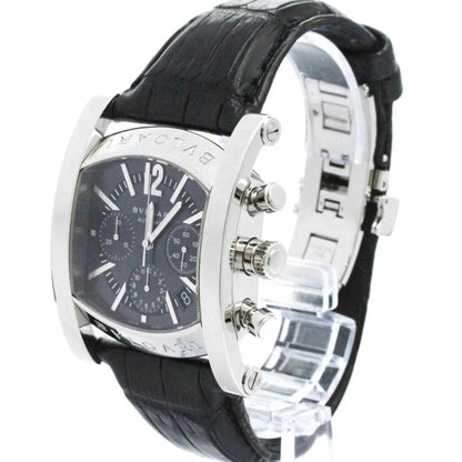 Polished Bvlgari Assioma Chronoragph Steel Automatic