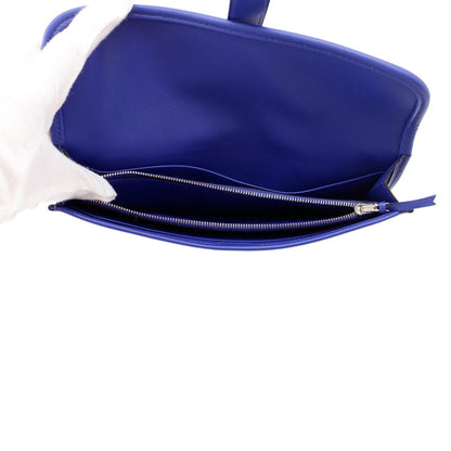 Hermes Herms Jige Duo Blue Electric Swift Long Wallet
