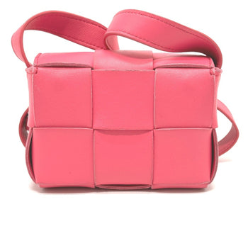 Bottega Veneta Maxi Intrecciato Crossbody Pochette Crossbody Shoulder Bag Pink