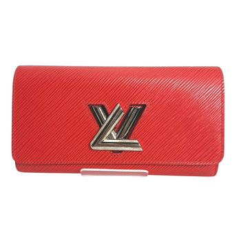 Louis Vuitton Louis Vuitton Long Wallet Epi Twist Leather M61179 Coquelicot