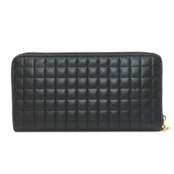 Celine Round Long Wallet Leather