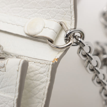 Maison Margiela 4-Stitch Chain Wallet Leather Bifold Crossbody Shoulder Bag