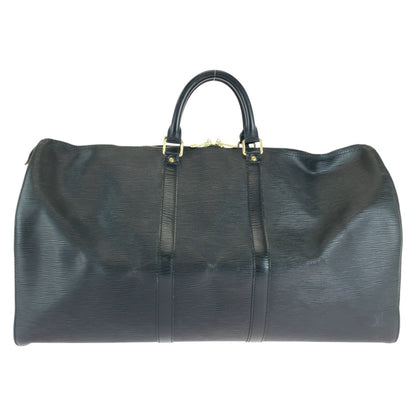 Louis Vuitton Louis Vuitton Epi Keepall 55 Noir Black Gold Hardware Leather M42952 Boston Bag