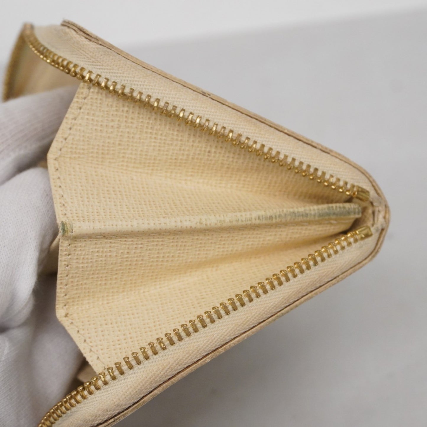 Louis Vuitton Damier Azur Zippy Coin Purse N63069 White